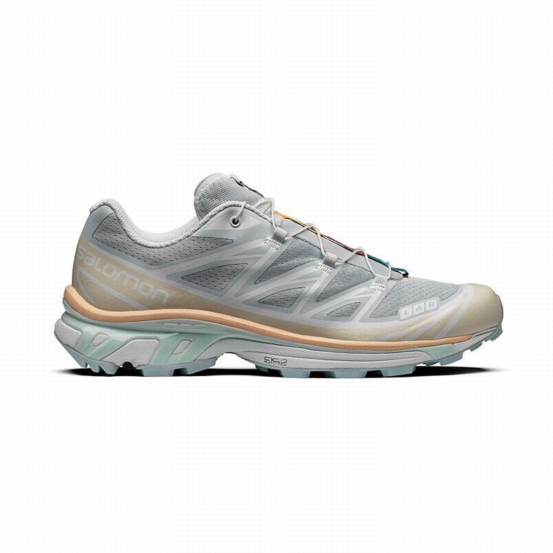 SALOMON XT-6 Philippines - Men's Trail Running Shoes - Grey/Blue | 438021-JHO
